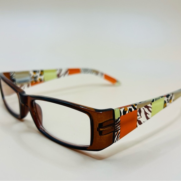Geometric narrow readers w/ spring hinges, stylish arms & thin Aspheric Lenses - Picture 9 of 13